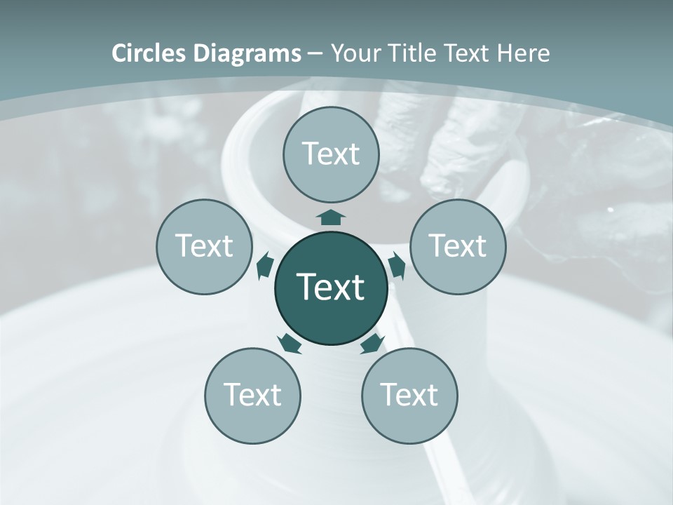 A Person Making A Vase On A Potter's Wheel PowerPoint Template