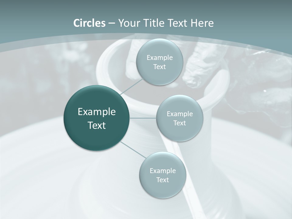 A Person Making A Vase On A Potter's Wheel PowerPoint Template