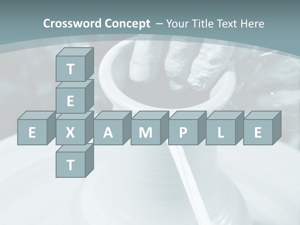 A Person Making A Vase On A Potter's Wheel PowerPoint Template