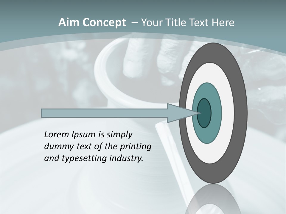 A Person Making A Vase On A Potter's Wheel PowerPoint Template