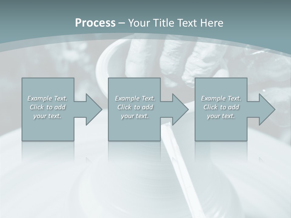 A Person Making A Vase On A Potter's Wheel PowerPoint Template