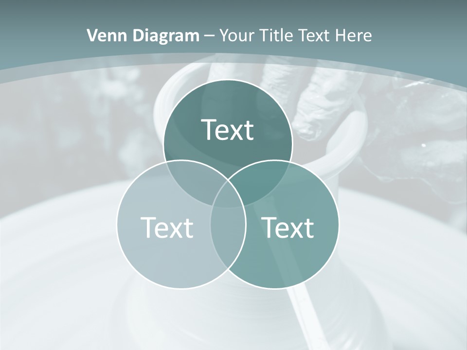 A Person Making A Vase On A Potter's Wheel PowerPoint Template