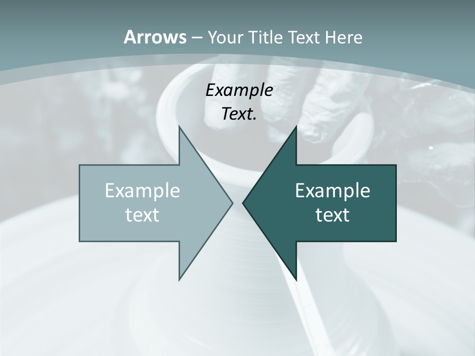 A Person Making A Vase On A Potter's Wheel PowerPoint Template