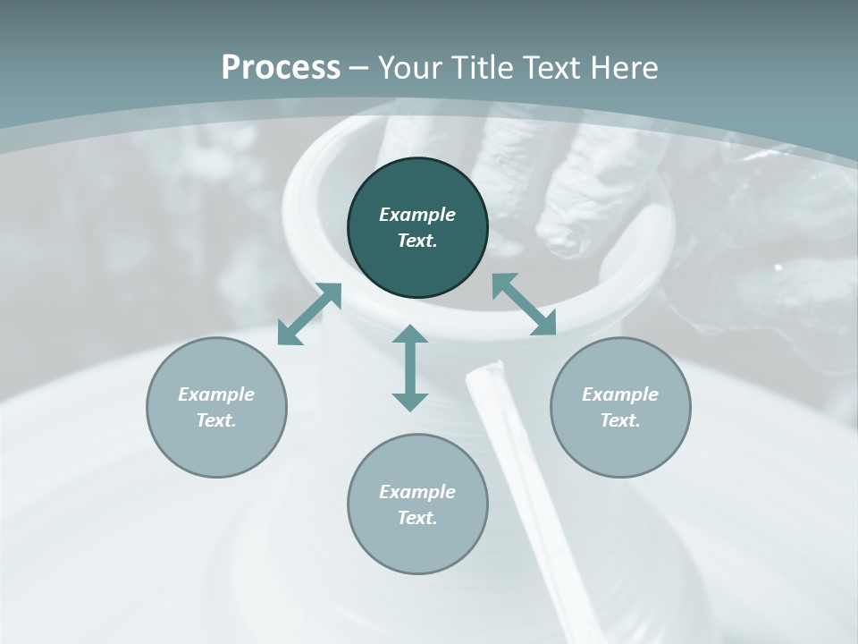 A Person Making A Vase On A Potter's Wheel PowerPoint Template