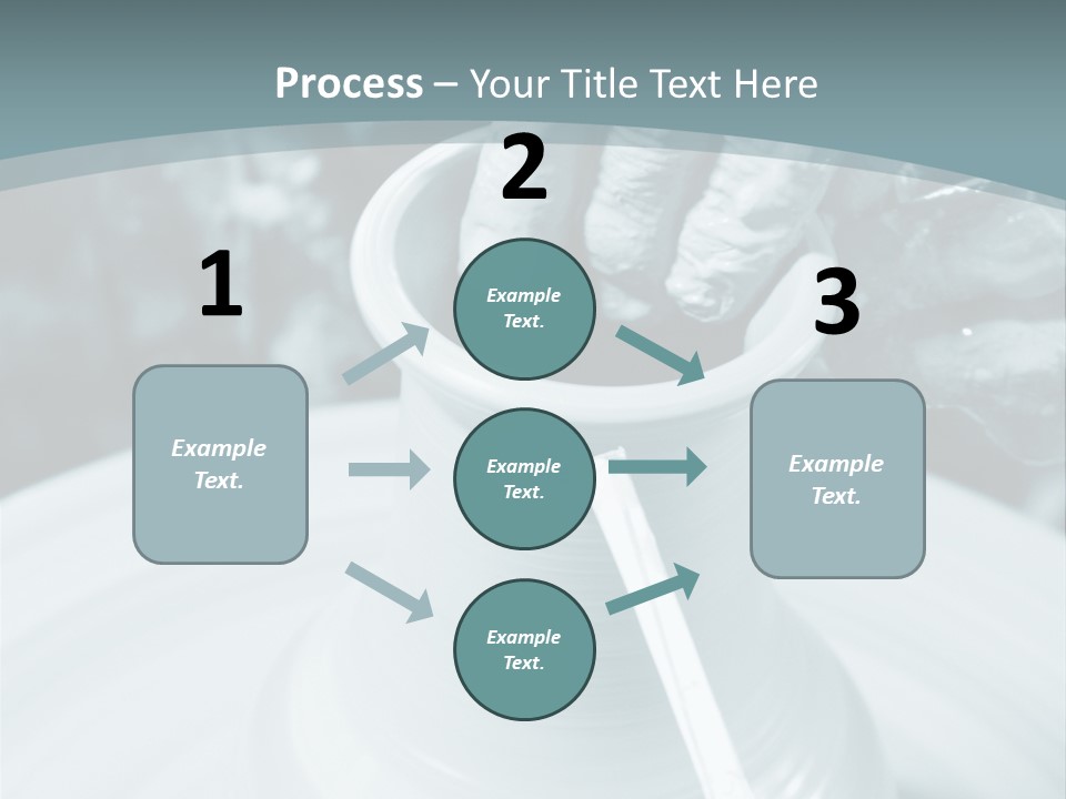 A Person Making A Vase On A Potter's Wheel PowerPoint Template