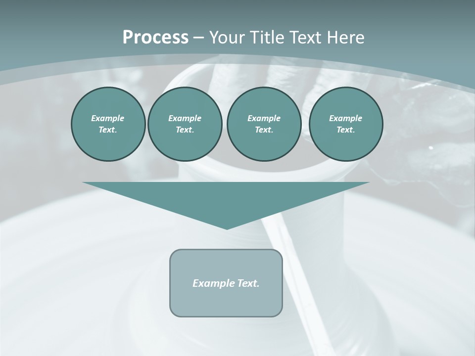 A Person Making A Vase On A Potter's Wheel PowerPoint Template