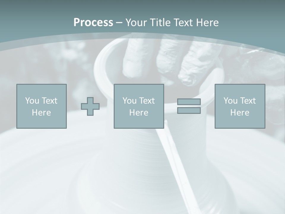 A Person Making A Vase On A Potter's Wheel PowerPoint Template