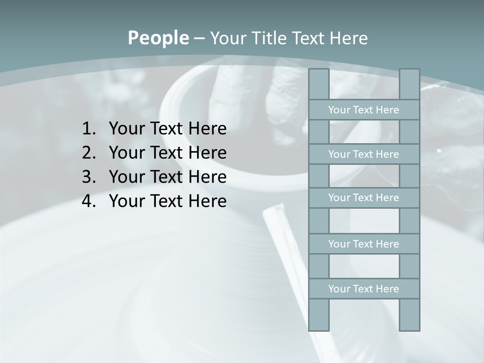 A Person Making A Vase On A Potter's Wheel PowerPoint Template
