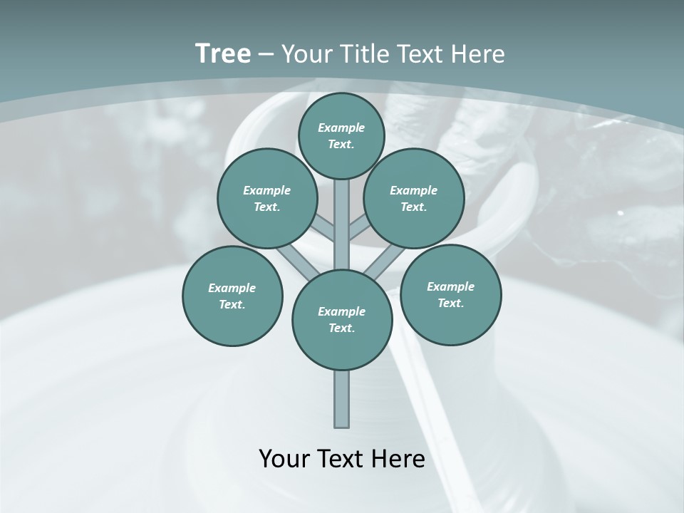 A Person Making A Vase On A Potter's Wheel PowerPoint Template