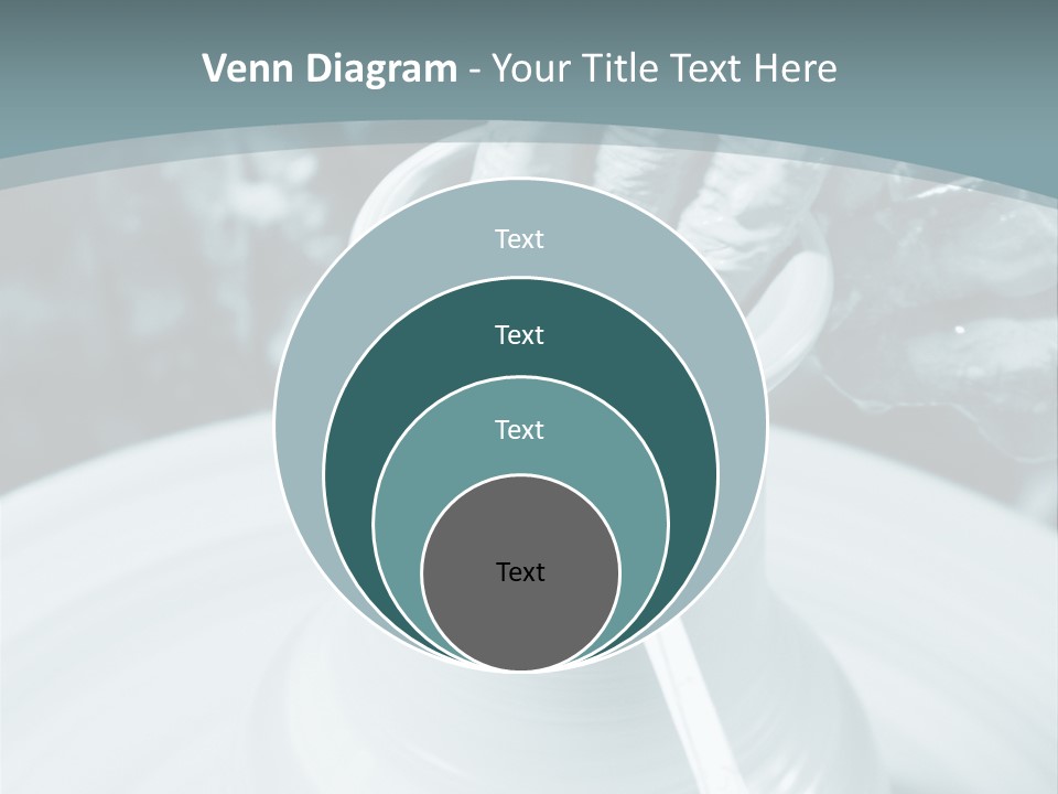 A Person Making A Vase On A Potter's Wheel PowerPoint Template