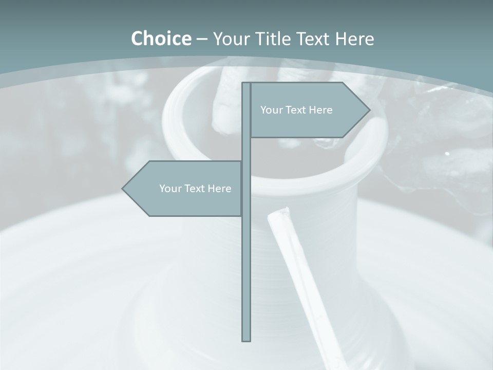 A Person Making A Vase On A Potter's Wheel PowerPoint Template