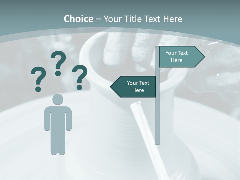 A Person Making A Vase On A Potter's Wheel PowerPoint Template