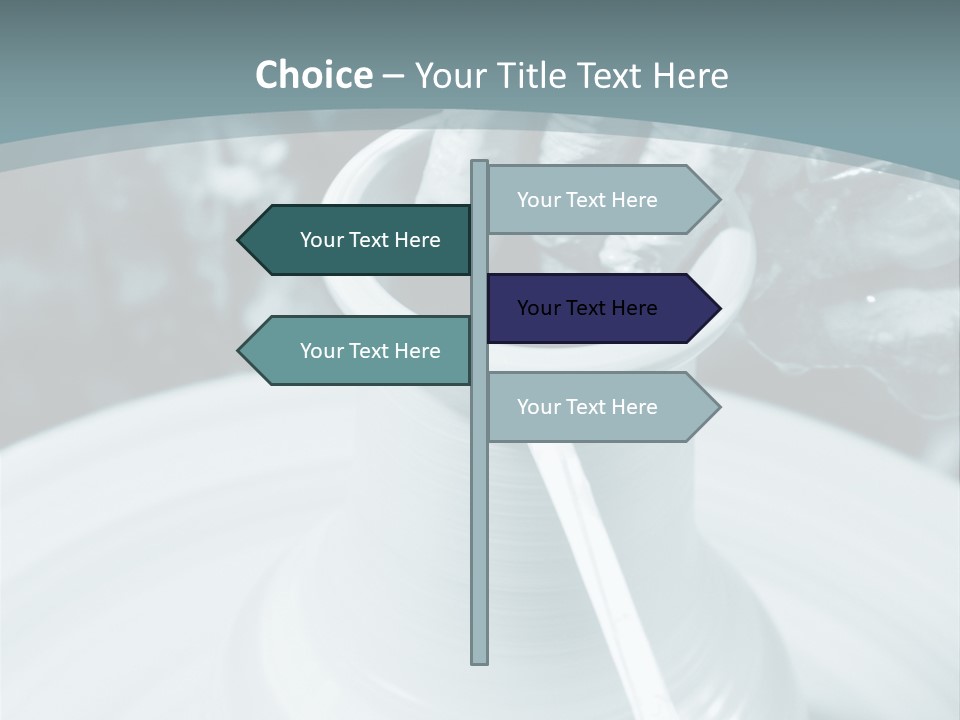 A Person Making A Vase On A Potter's Wheel PowerPoint Template