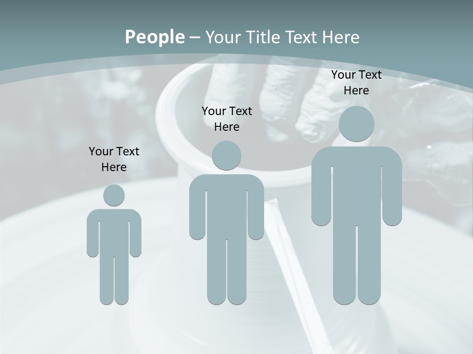 A Person Making A Vase On A Potter's Wheel PowerPoint Template