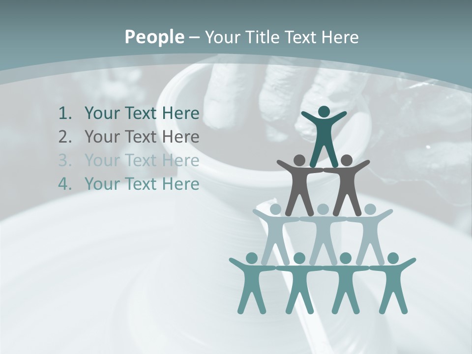 A Person Making A Vase On A Potter's Wheel PowerPoint Template