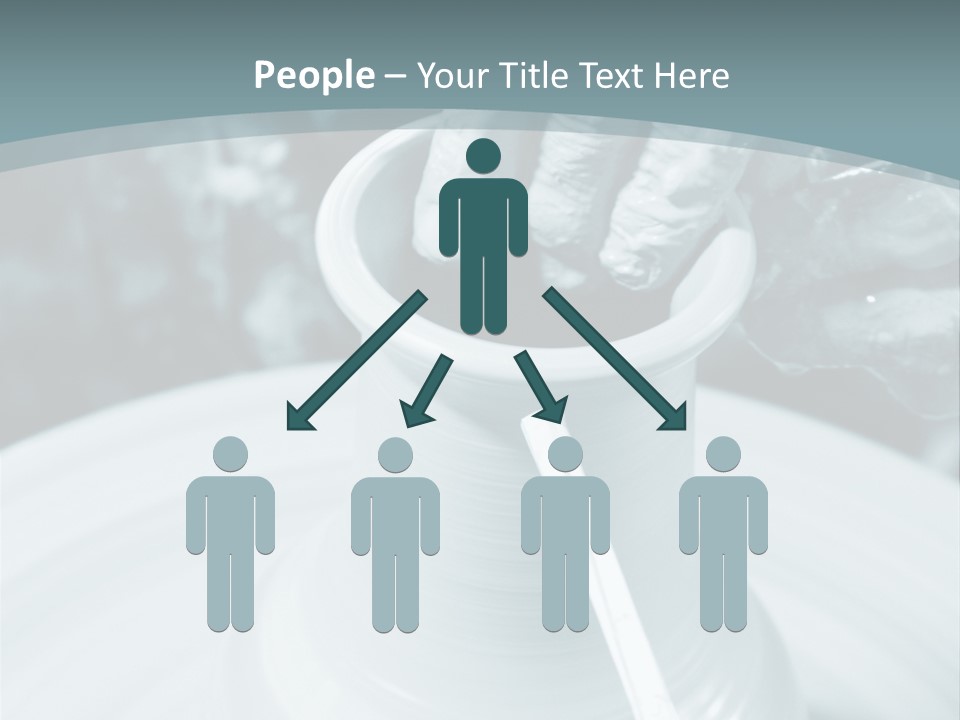 A Person Making A Vase On A Potter's Wheel PowerPoint Template