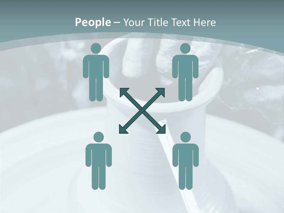 A Person Making A Vase On A Potter's Wheel PowerPoint Template