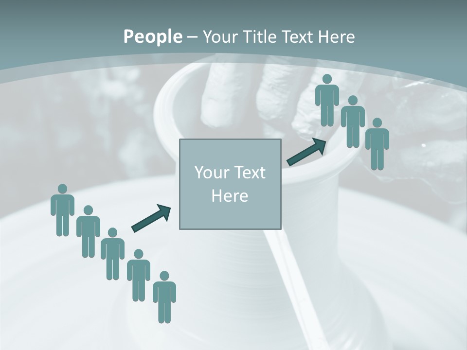 A Person Making A Vase On A Potter's Wheel PowerPoint Template