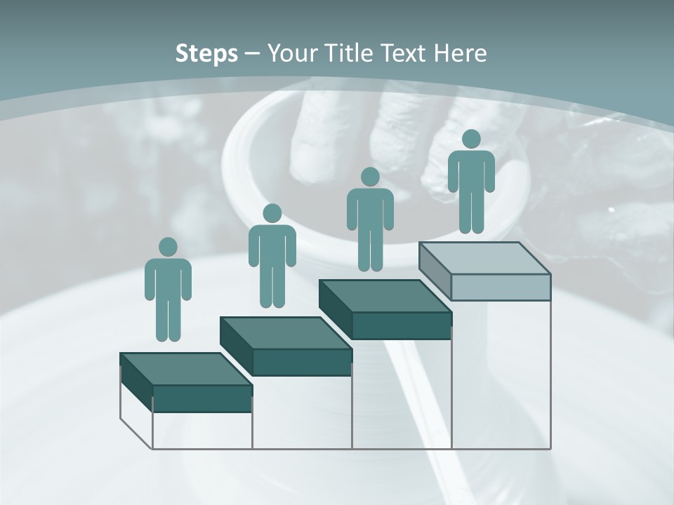 A Person Making A Vase On A Potter's Wheel PowerPoint Template