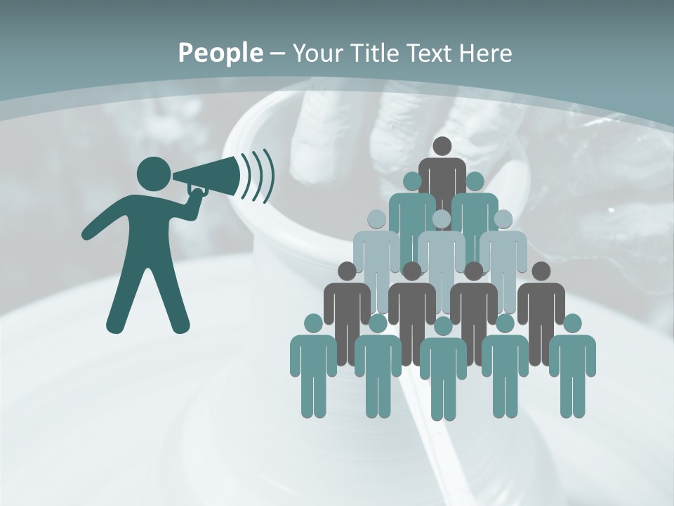 A Person Making A Vase On A Potter's Wheel PowerPoint Template