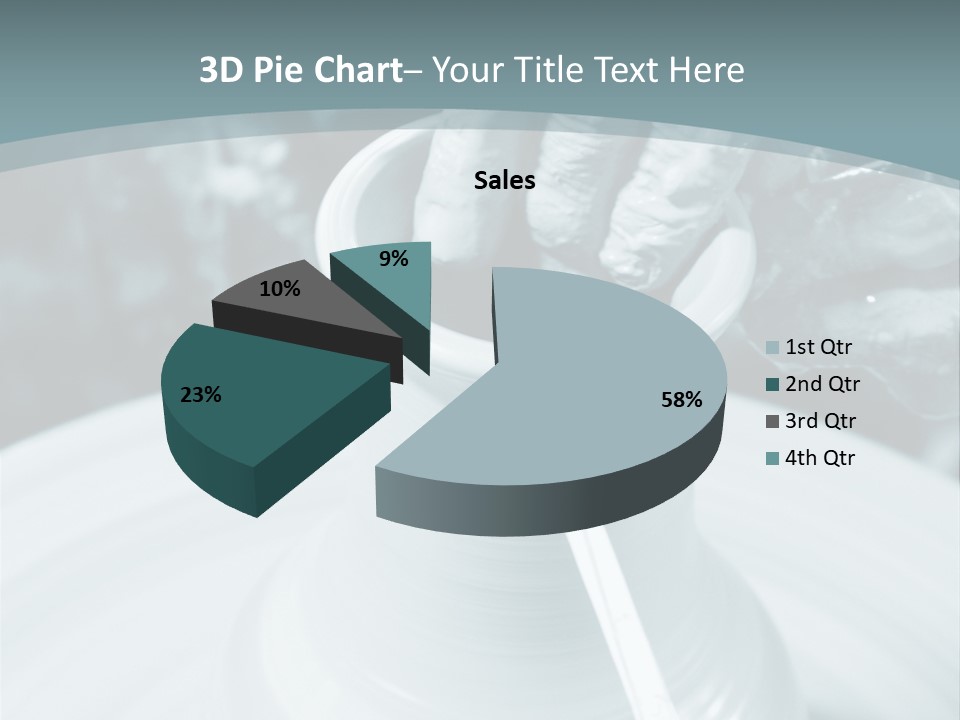 A Person Making A Vase On A Potter's Wheel PowerPoint Template