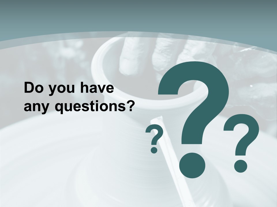 A Person Making A Vase On A Potter's Wheel PowerPoint Template