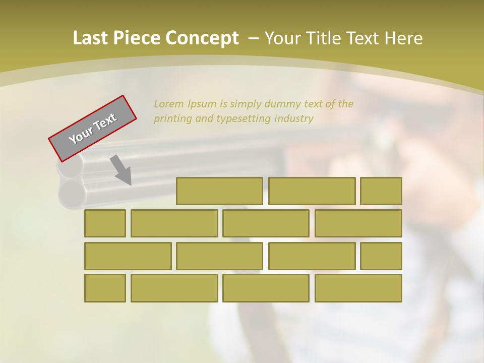 A Woman Holding A Rifle And Aiming It At The Camera PowerPoint Template