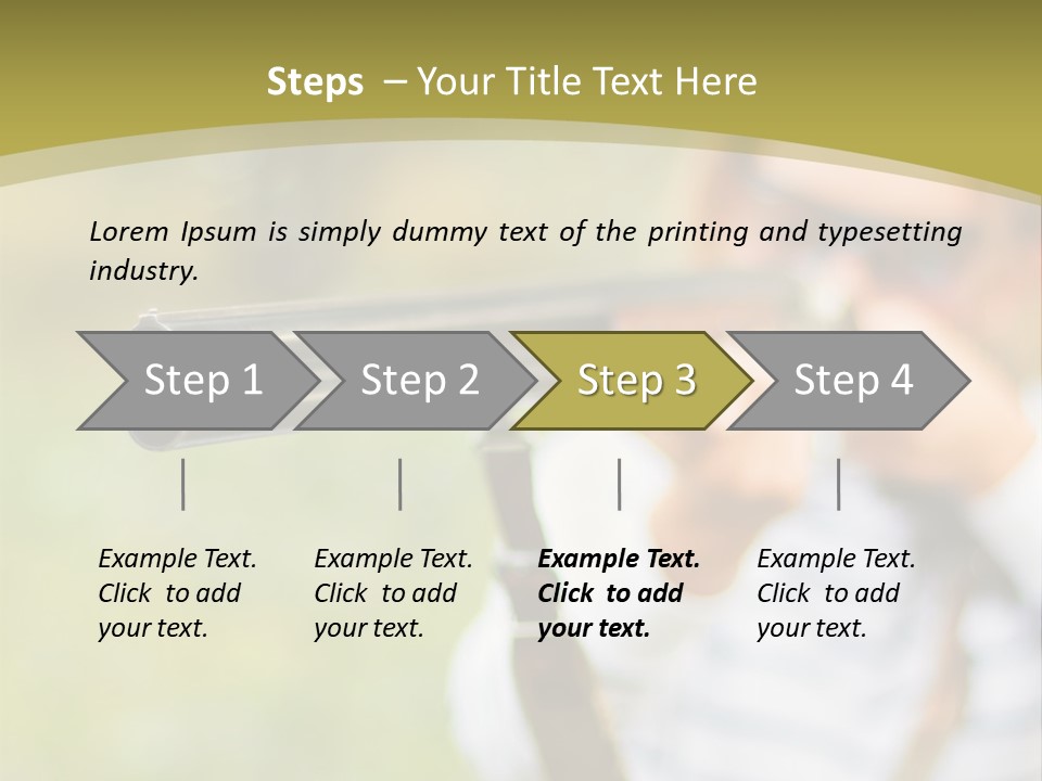 A Woman Holding A Rifle And Aiming It At The Camera PowerPoint Template