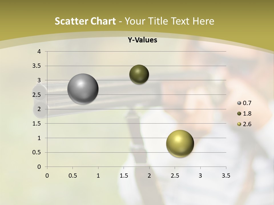A Woman Holding A Rifle And Aiming It At The Camera PowerPoint Template