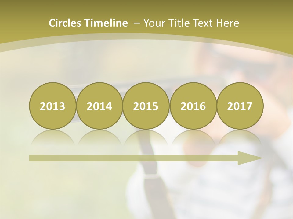 A Woman Holding A Rifle And Aiming It At The Camera PowerPoint Template