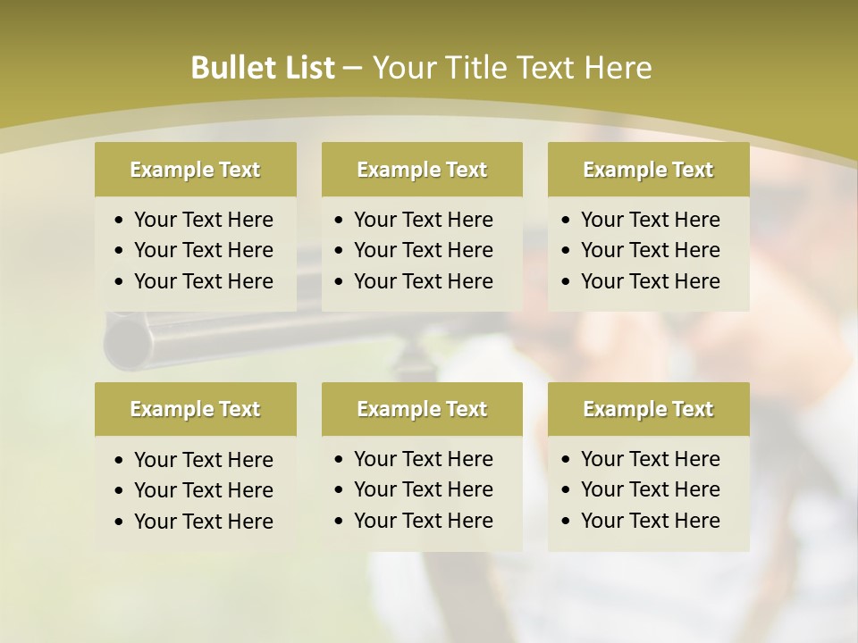 A Woman Holding A Rifle And Aiming It At The Camera PowerPoint Template