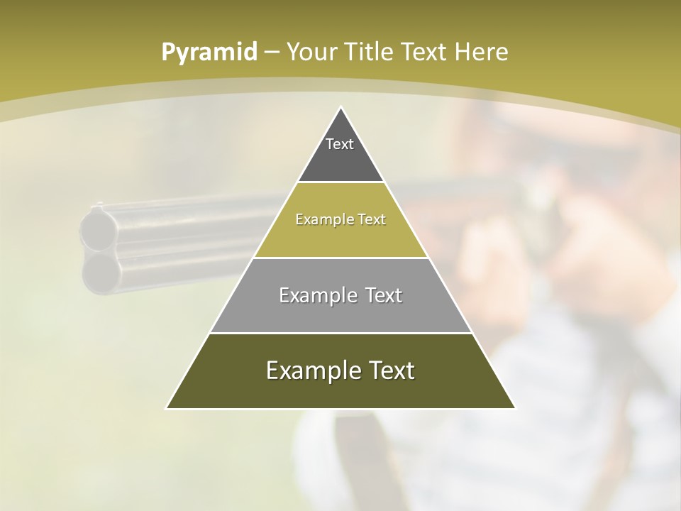 A Woman Holding A Rifle And Aiming It At The Camera PowerPoint Template