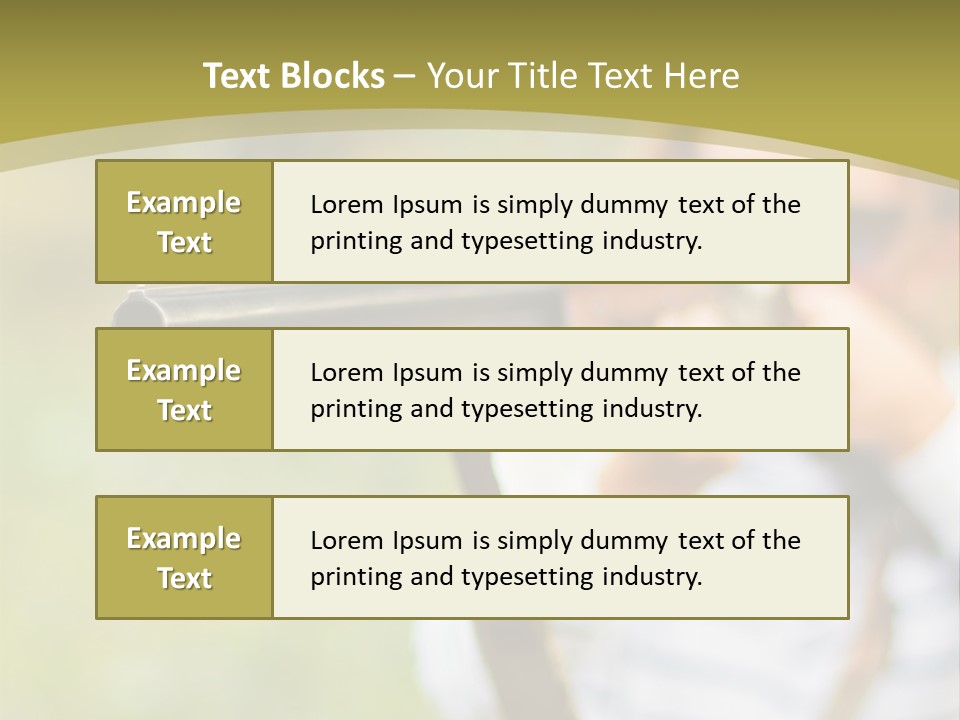 A Woman Holding A Rifle And Aiming It At The Camera PowerPoint Template