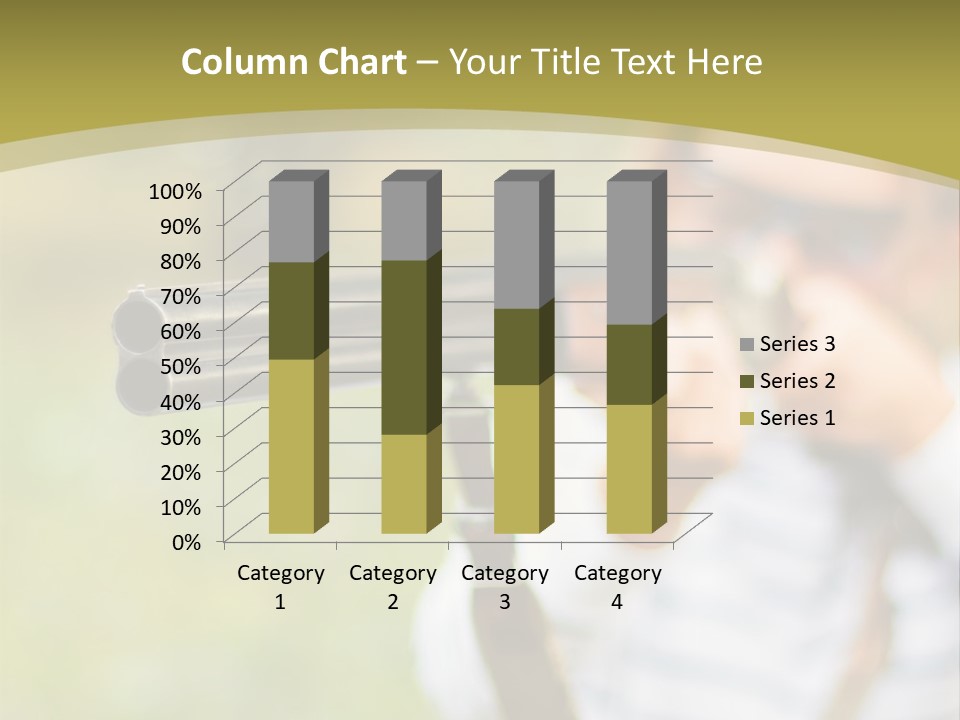 A Woman Holding A Rifle And Aiming It At The Camera PowerPoint Template