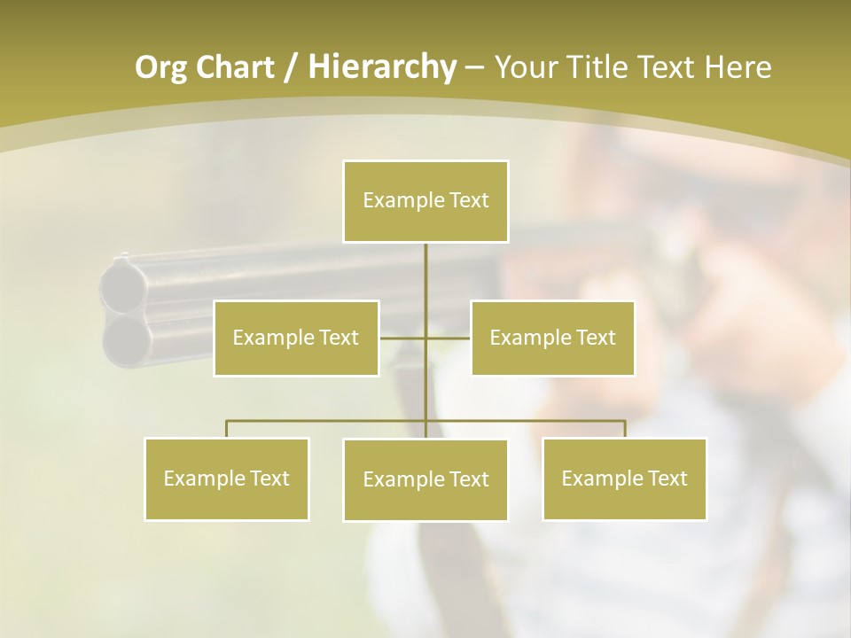 A Woman Holding A Rifle And Aiming It At The Camera PowerPoint Template
