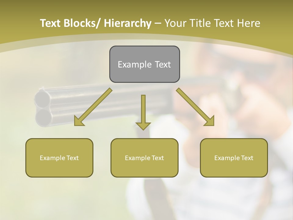 A Woman Holding A Rifle And Aiming It At The Camera PowerPoint Template