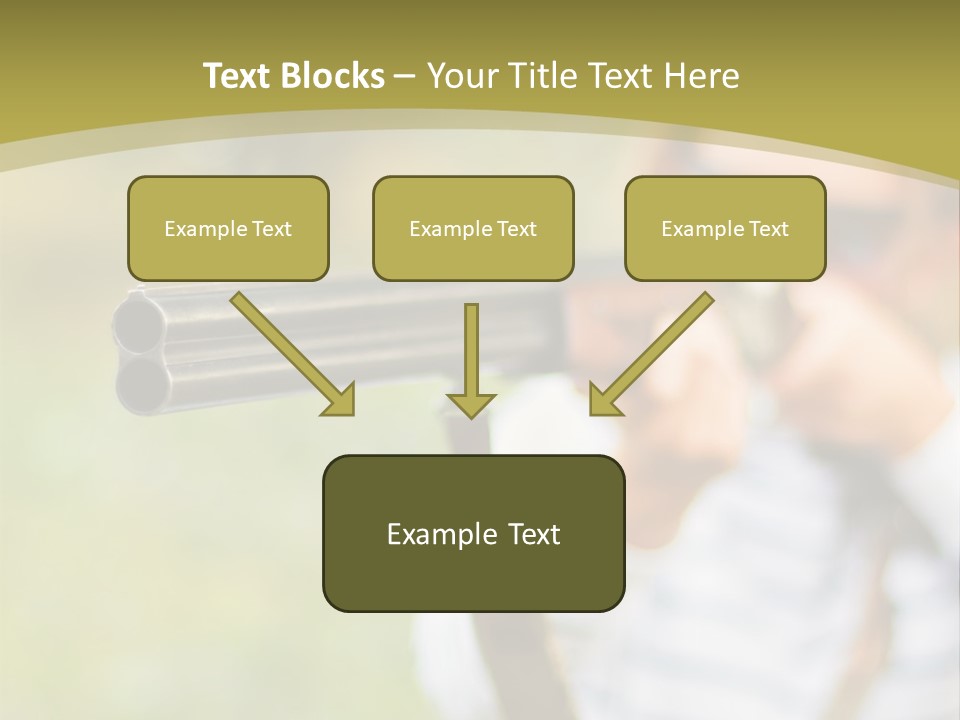 A Woman Holding A Rifle And Aiming It At The Camera PowerPoint Template