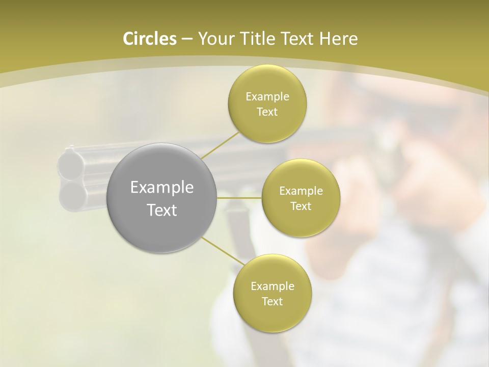 A Woman Holding A Rifle And Aiming It At The Camera PowerPoint Template