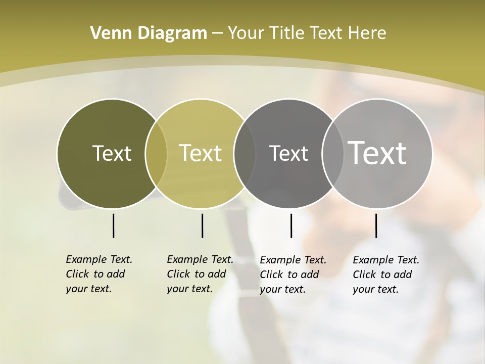 A Woman Holding A Rifle And Aiming It At The Camera PowerPoint Template