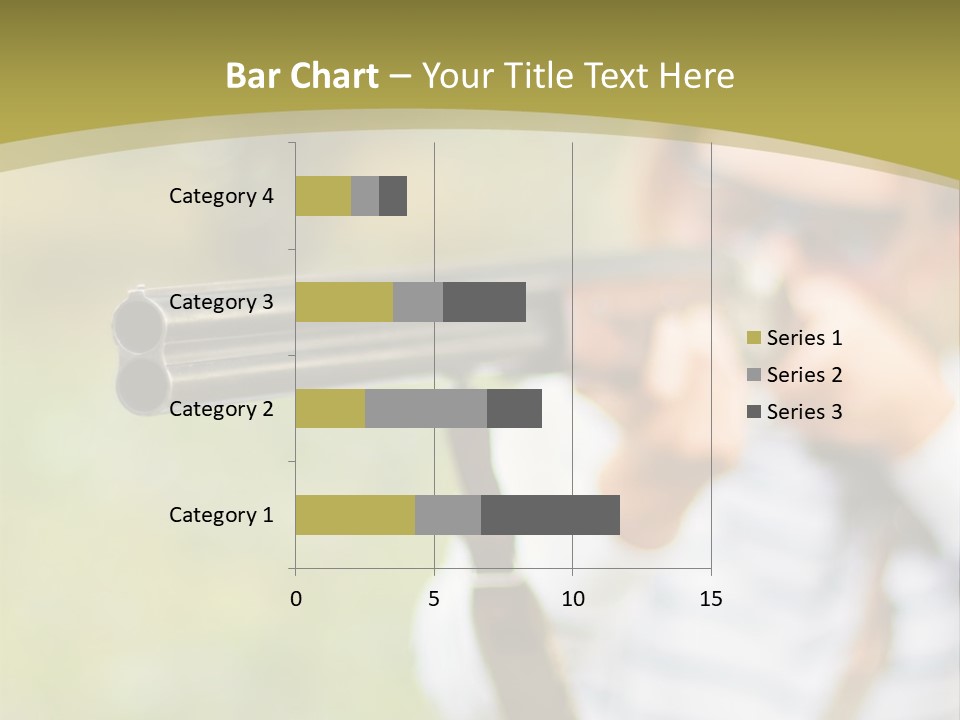 A Woman Holding A Rifle And Aiming It At The Camera PowerPoint Template