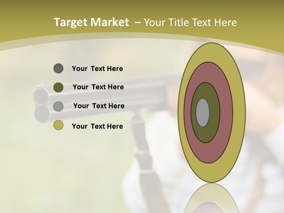 A Woman Holding A Rifle And Aiming It At The Camera PowerPoint Template