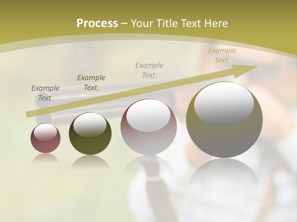 A Woman Holding A Rifle And Aiming It At The Camera PowerPoint Template