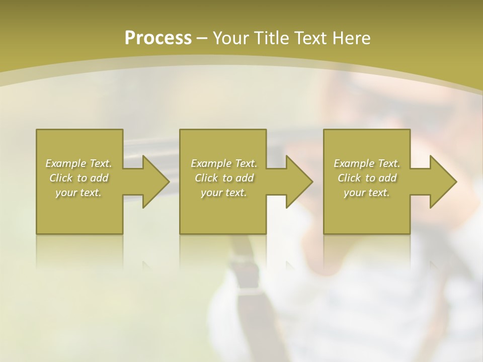 A Woman Holding A Rifle And Aiming It At The Camera PowerPoint Template