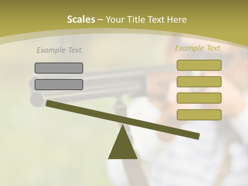 A Woman Holding A Rifle And Aiming It At The Camera PowerPoint Template