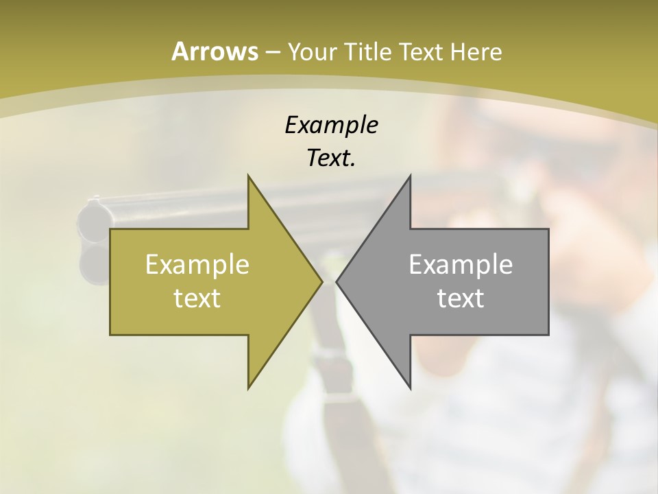 A Woman Holding A Rifle And Aiming It At The Camera PowerPoint Template