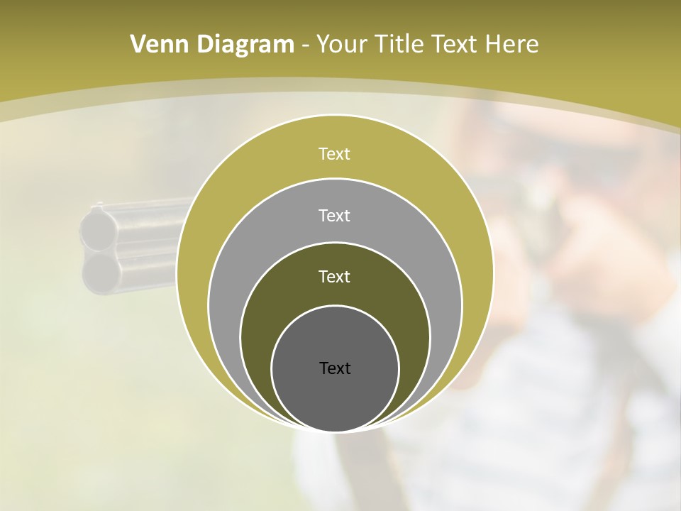 A Woman Holding A Rifle And Aiming It At The Camera PowerPoint Template