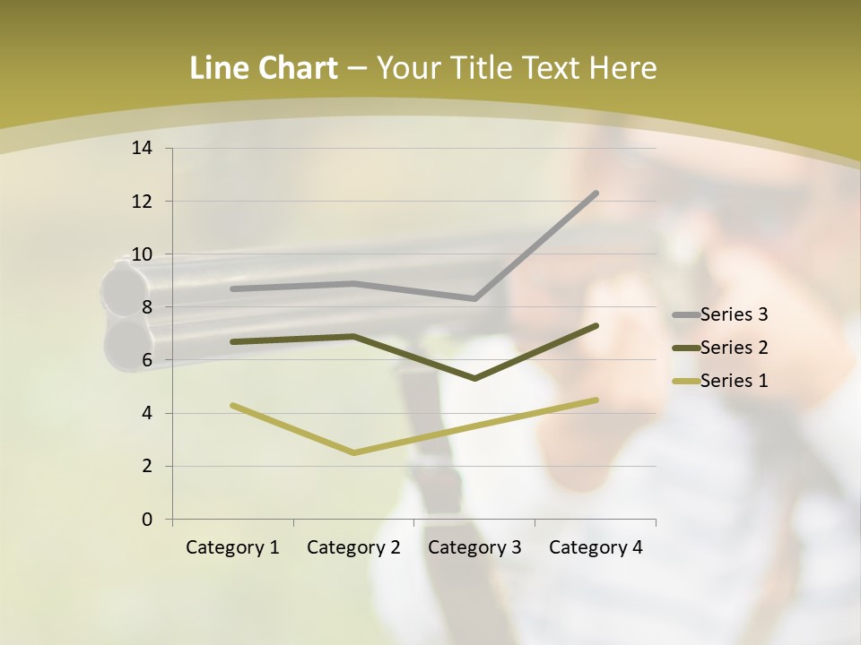 A Woman Holding A Rifle And Aiming It At The Camera PowerPoint Template