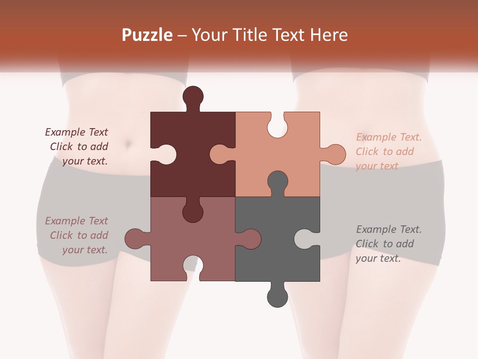 A Woman In A Black Sports Bra Top And Black Shorts PowerPoint Template