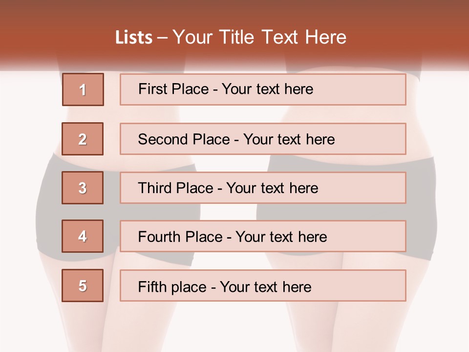 A Woman In A Black Sports Bra Top And Black Shorts PowerPoint Template