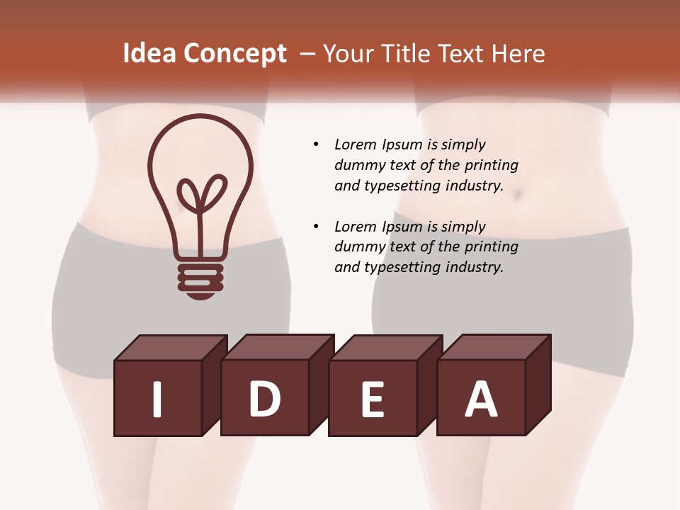 A Woman In A Black Sports Bra Top And Black Shorts PowerPoint Template